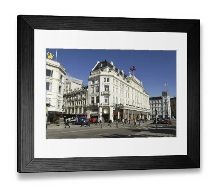 Framed Print : Hotel d'Angleterre, historic luxury hotel