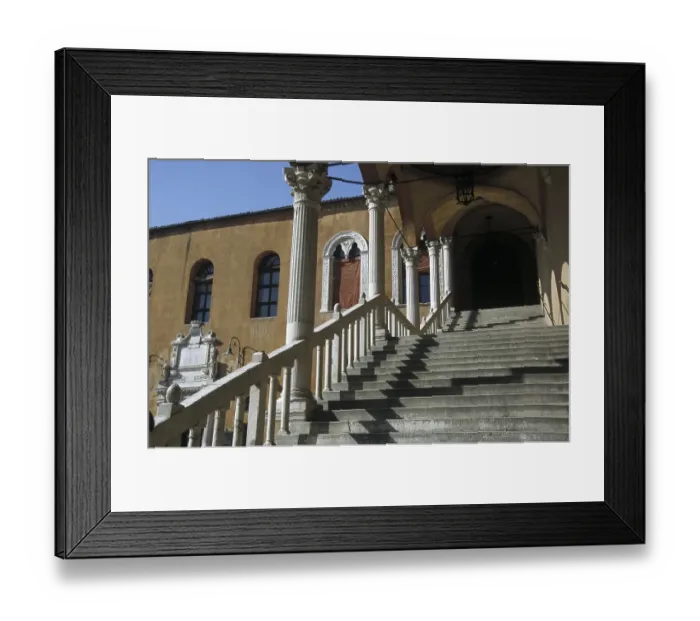 Framed Print : Stairs to Palazzo Comunale, Ferrara