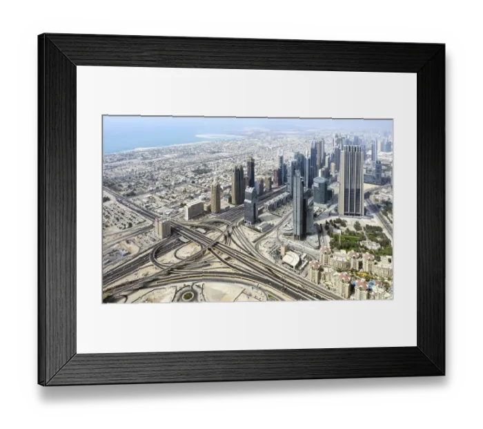Framed Print : Skyscrapers on Sheikh Zayed Road