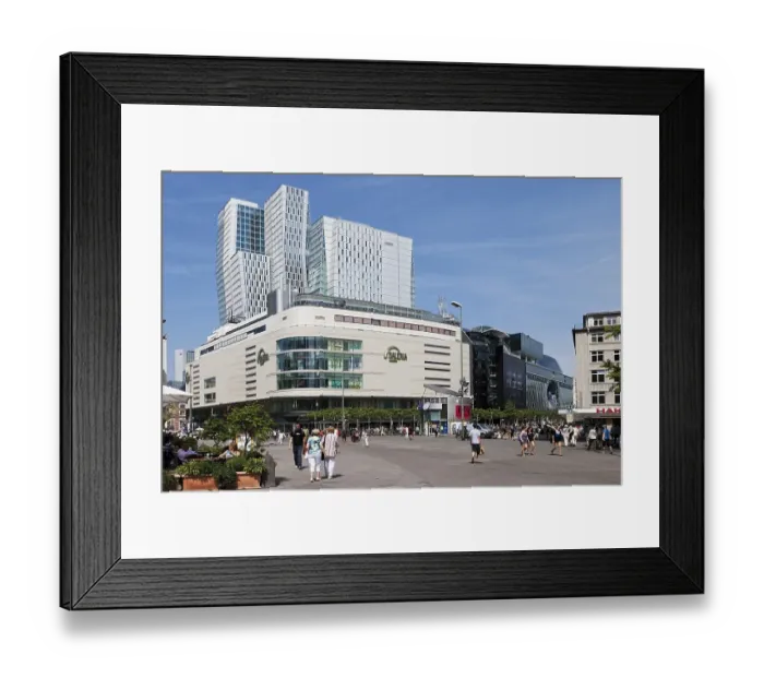 Framed Print : My Zeil shopping mall and Nextower