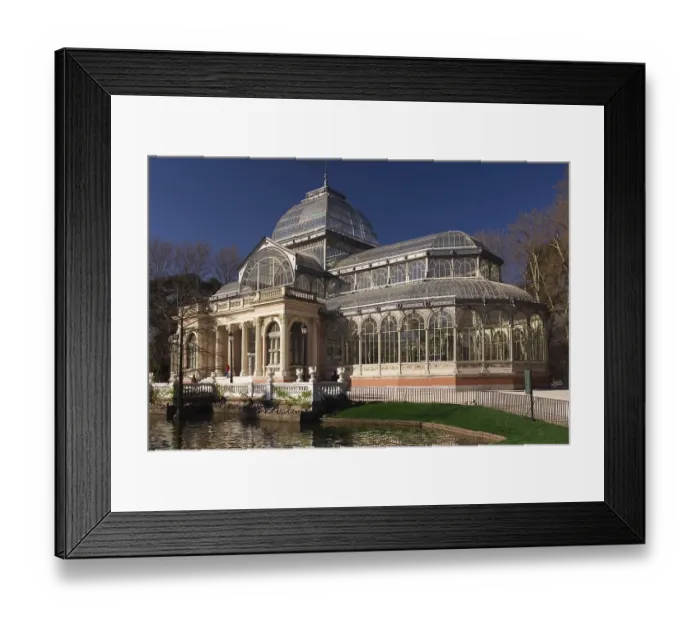 Framed Print : Palacio de Cristal, art exhibition hall at Parque de Retiro park