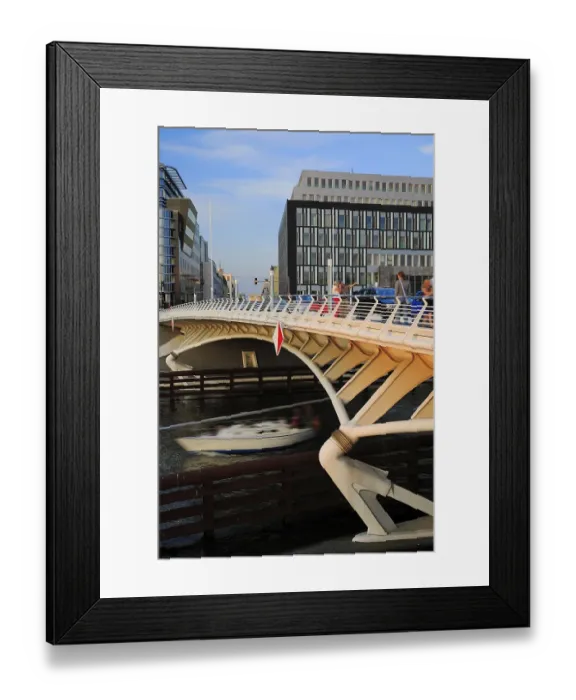 Framed Print : Kronprinzenruecke in front of the building of the federal press conference