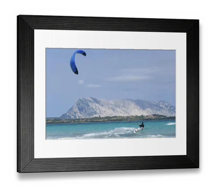 Framed Print : Kitesurfing, San Teodoro, Sardinia, Italy, Europe Framed Print : Kitesurfing, San Teodoro, Sardinia, Italy, Europe