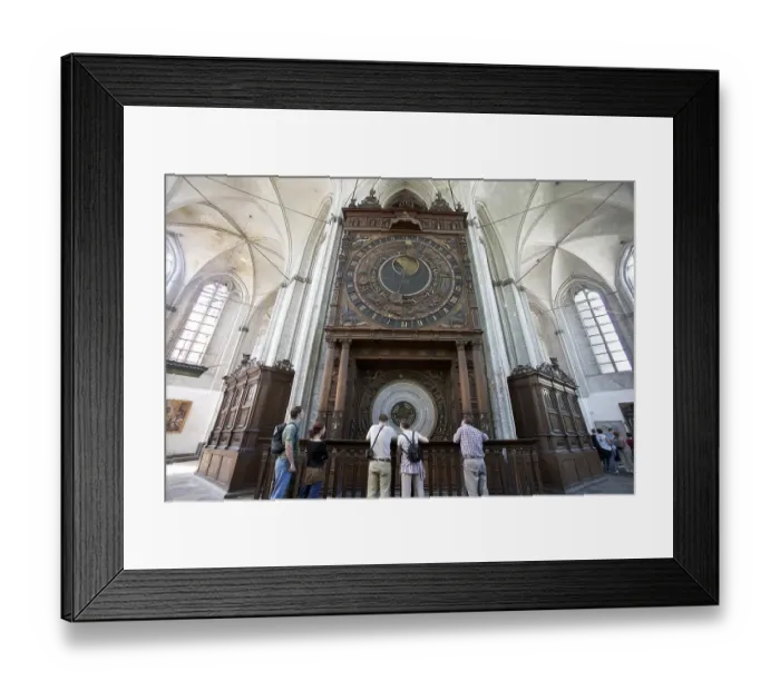 Framed Print : Visitors in front of the Astronomical Clock of 1472 Framed Print : Visitors in front of the Astronomical Clock of 1472