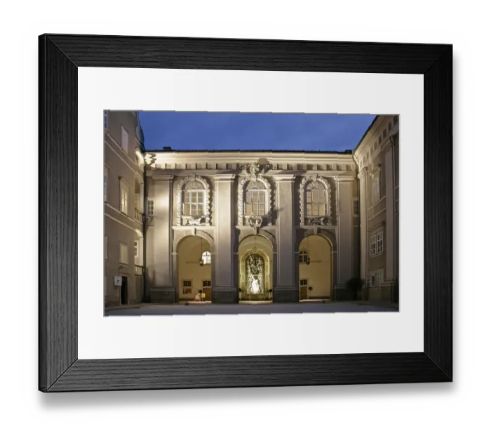 Framed Print : Courtyard in the Residenz town of Salzburg Austria Framed Print : Courtyard in the Residenz town of Salzburg Austria