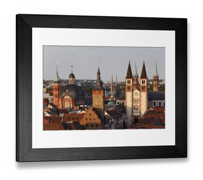 Framed Print : Neumuenster Church, Grafeneckart