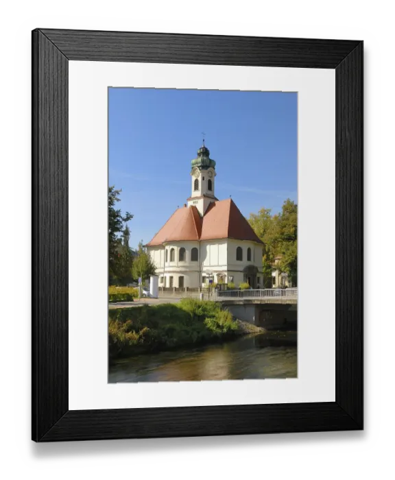 Framed Print : Donaueschingen - Christuskirche - Baden Wuerttemberg