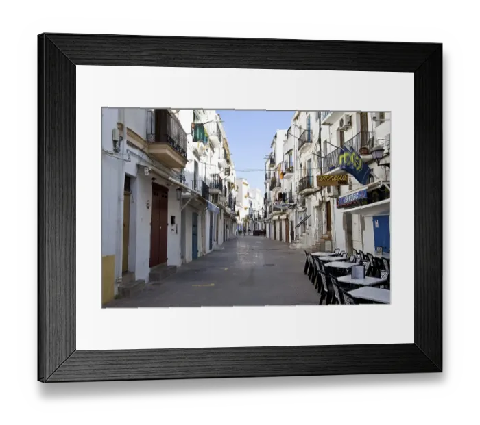 Framed Print : Old town of Eivissa, Ibiza, Baleares