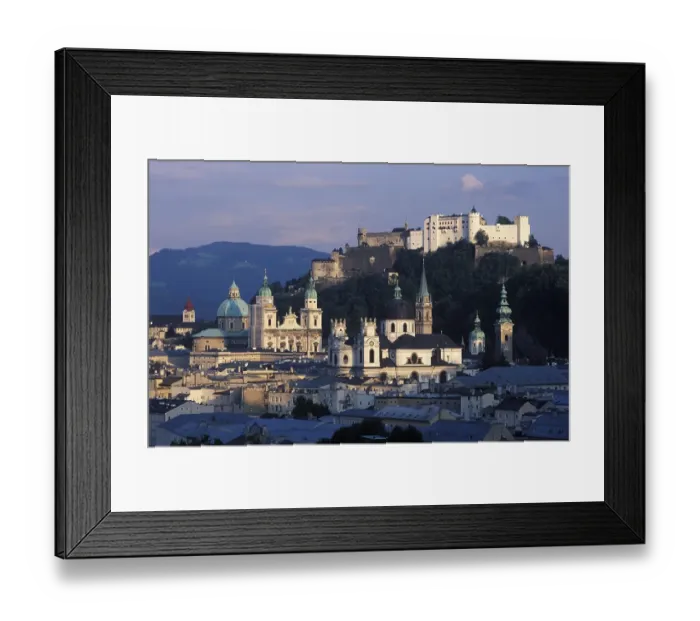 Framed Print : Salzburg - Hohensalzburg Fortress - Austria