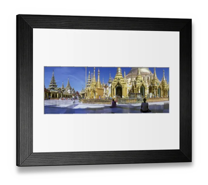 Framed Print : Golden Chedis, Shwedagon pagoda