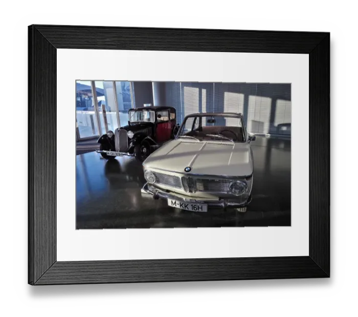 Framed Print : BMW Museum, BMW-303 from 1933 and BMW 1600 Framed Print : BMW Museum, BMW-303 from 1933 and BMW 1600
