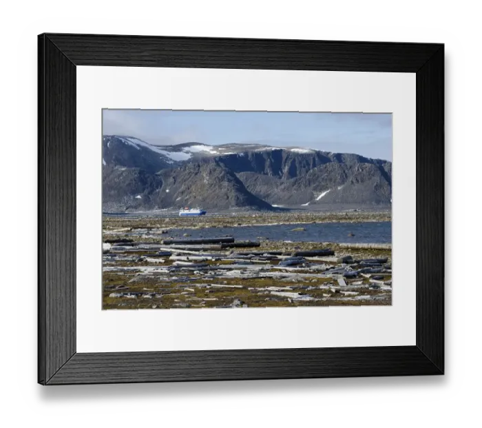 Framed Print : View from Amsterdamoya towards Danskoya Framed Print : View from Amsterdamoya towards Danskoya