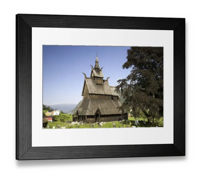 Framed Print : Stave church, Hopperstad near Vik Framed Print : Stave church, Hopperstad near Vik