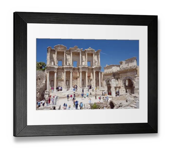 Framed Print : Library of Celsus, antique city of Ephesus