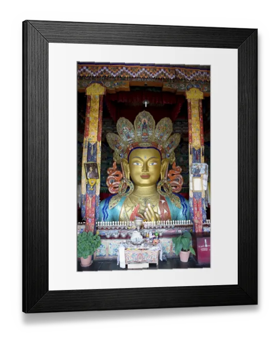 Framed Print : Tibetan Buddhism, Buddha Maitreya Framed Print : Tibetan Buddhism, Buddha Maitreya