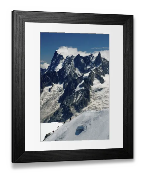 Framed Print : Mont Blanc Massif, view from the mountain Aiguille du Midi Framed Print : Mont Blanc Massif, view from the mountain Aiguille du Midi