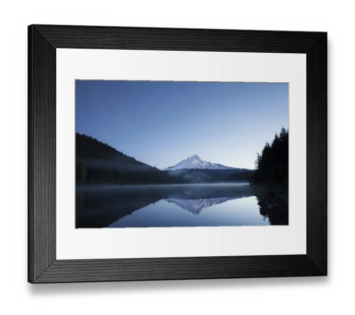 Framed Print : Trillium Lake with Mount Hood, Government Camp