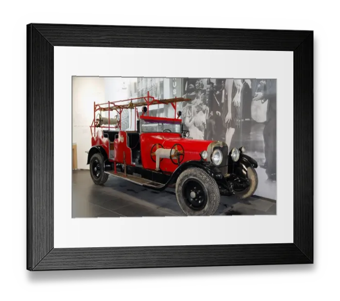 Framed Print : Audi fire engine, mobile museum Framed Print : Audi fire engine, mobile museum