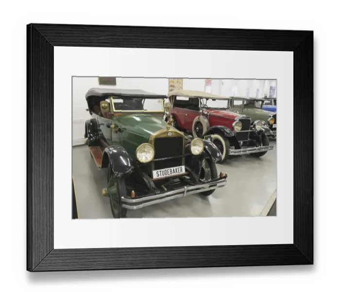 Framed Print : Studebaker vintage cars, Autosammlung Steim car museum