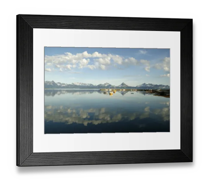 Framed Print : The harbour of Skutvik, Lofoten Islands