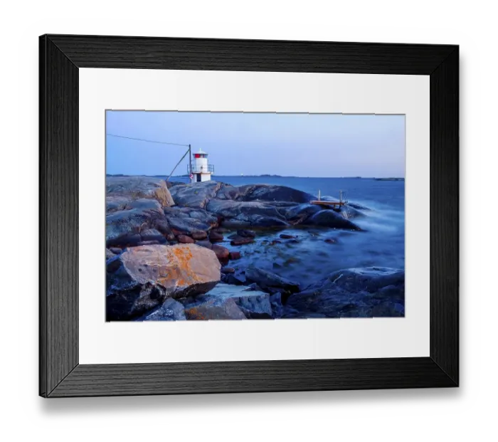 Framed Print : Lighthouse in the evening, Hoenoe Klava