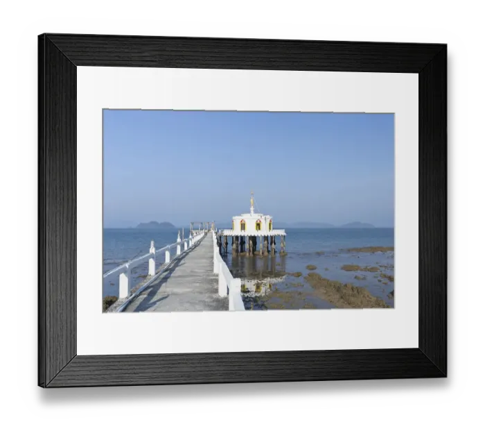 Framed Print : Buddhist pier temple, Ko Phayam island Framed Print : Buddhist pier temple, Ko Phayam island