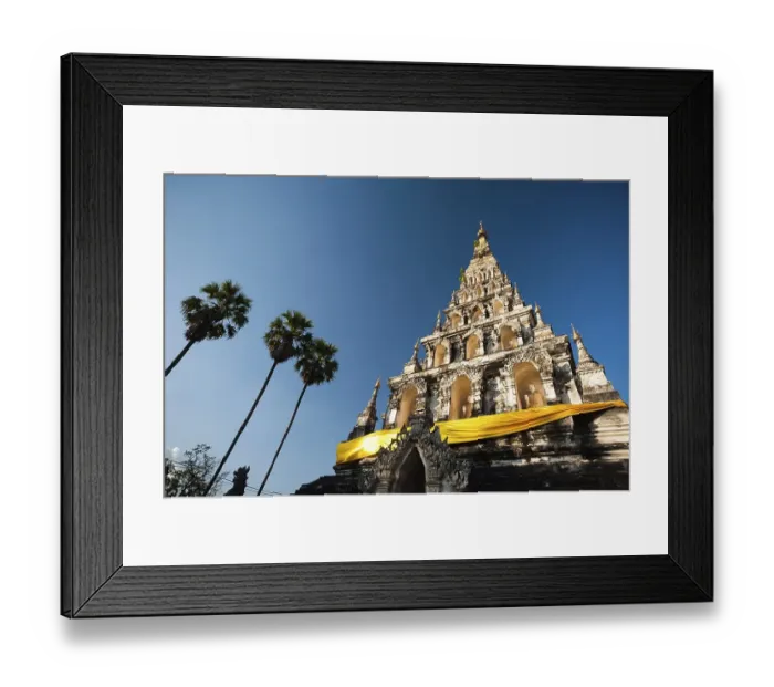 Framed Print : Unusual square pagoda or chedi Framed Print : Unusual square pagoda or chedi