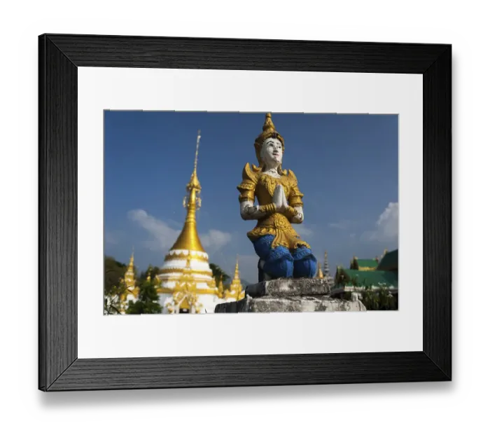 Framed Print : Pagoda or Chedi, Temple of Wat Jong Klang or Chong Klang Framed Print : Pagoda or Chedi, Temple of Wat Jong Klang or Chong Klang
