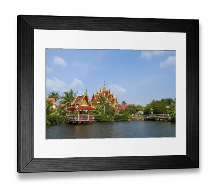 Framed Print : Temple in Bo Phut, Ko Samui island, Thailand, Asia