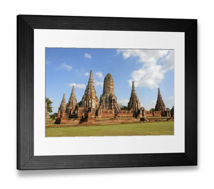 Framed Print : Impressive temple with many chedis Wat Chai Wattanaram Ayutthaya Thailand Framed Print : Impressive temple with many chedis Wat Chai Wattanaram Ayutthaya Thailand