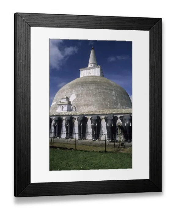 Framed Print : Ruvanvelisaya Dagoba in Anuradhapura Framed Print : Ruvanvelisaya Dagoba in Anuradhapura