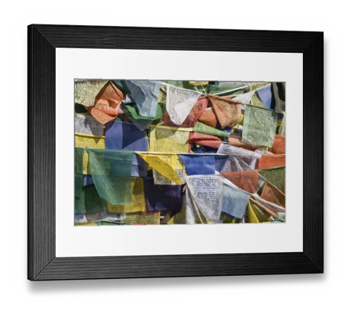 Framed Print : Buddhist prayer flags, Ladakh, Jammu and Kashmir Framed Print : Buddhist prayer flags, Ladakh, Jammu and Kashmir