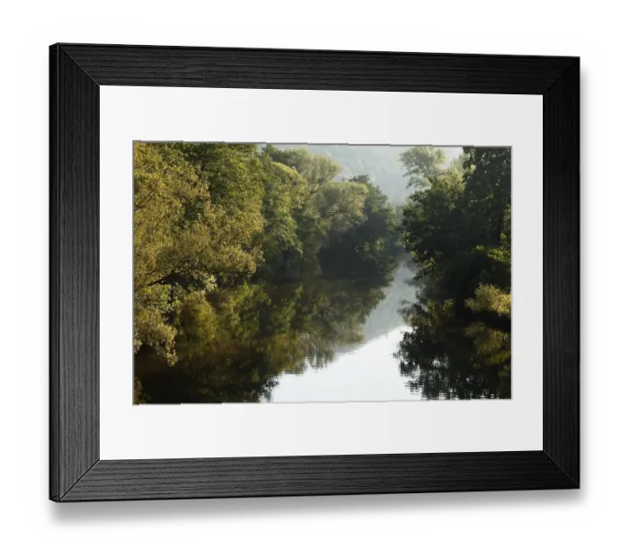 Framed Print : Franconian Saale River near Gemuenden