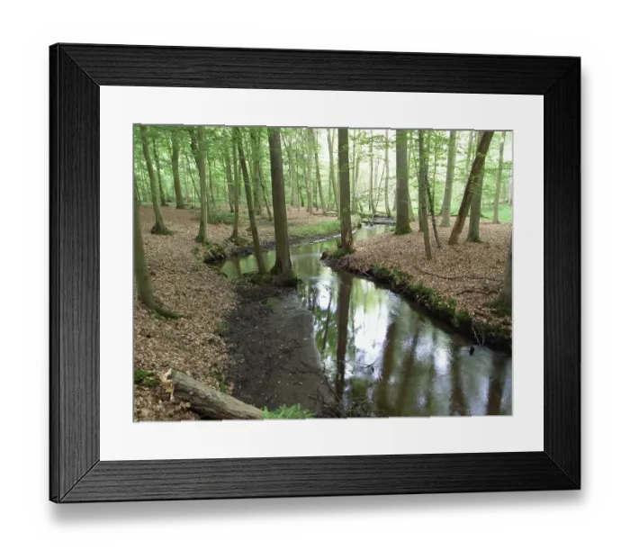 Framed Print : Landscape to eitzener brook in bienenbuettel germany Framed Print : Landscape to eitzener brook in bienenbuettel germany