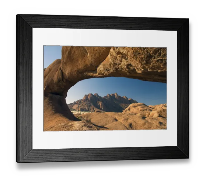 Framed Print : Rock arch, Spitzkoppe, 1784 m, Namibia, Africa