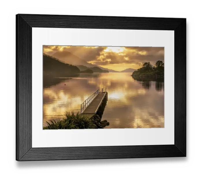 Framed Print : Sunset at a jetty in Elaine Bay Framed Print : Sunset at a jetty in Elaine Bay