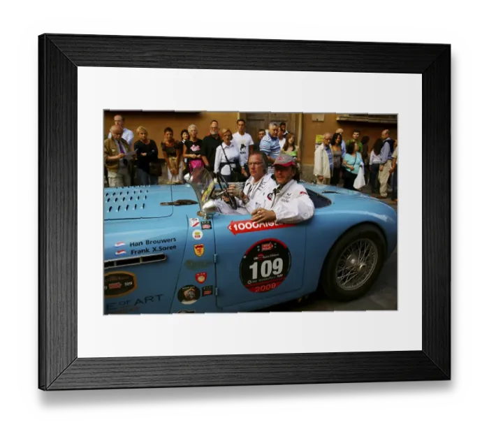 Framed Print : Mille Miglia car race in Reggio Emilia