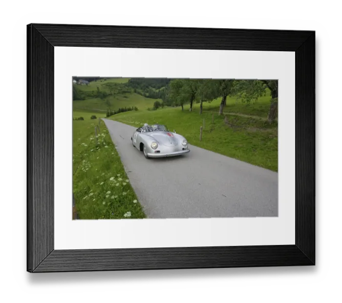 Framed Print : Porsche 356 Pre A built 1954, oldtimer race Ennstal classic 2005 Framed Print : Porsche 356 Pre A built 1954, oldtimer race Ennstal classic 2005