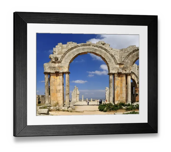 Framed Print : Ruin of Byzantine Saint Simeon Monastery