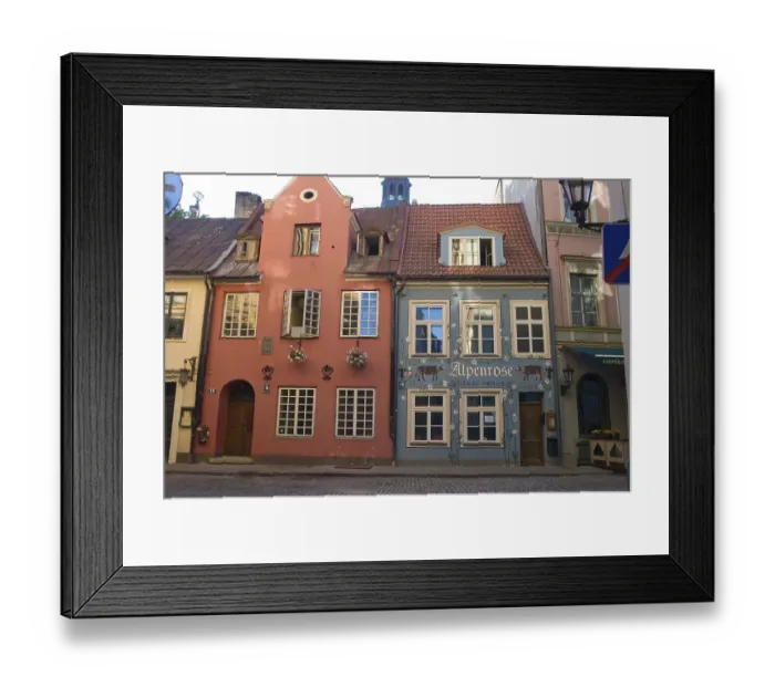 Framed Print : Restaurant Alpenrose, Riga, Latvia, Europe