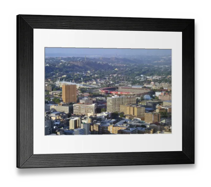 Framed Print : View of the Ellis Park or Coca-Cola Park Stadium