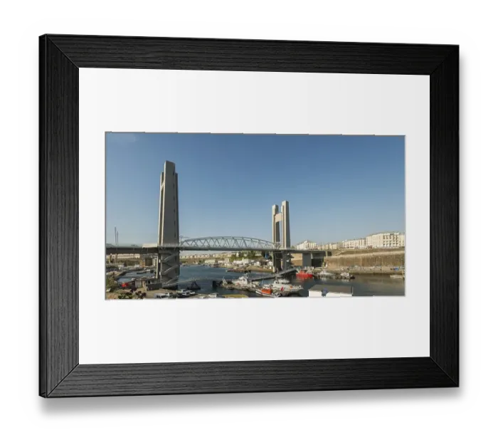 Framed Print : Pont de Recouvrance, drawbridge Framed Print : Pont de Recouvrance, drawbridge