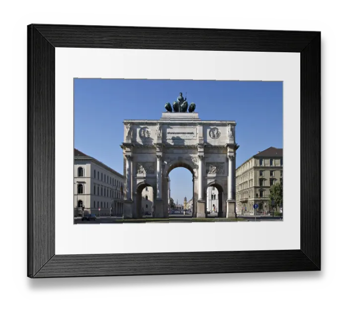 Framed Print : Siegestor at Ludwigstrasse in Munich - Bavaria Framed Print : Siegestor at Ludwigstrasse in Munich - Bavaria