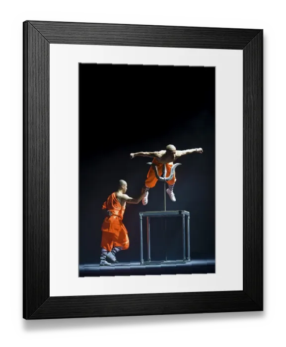 Framed Print : The will of the monk is so powerful that he is not hurt by the iron lance Framed Print : The will of the monk is so powerful that he is not hurt by the iron lance