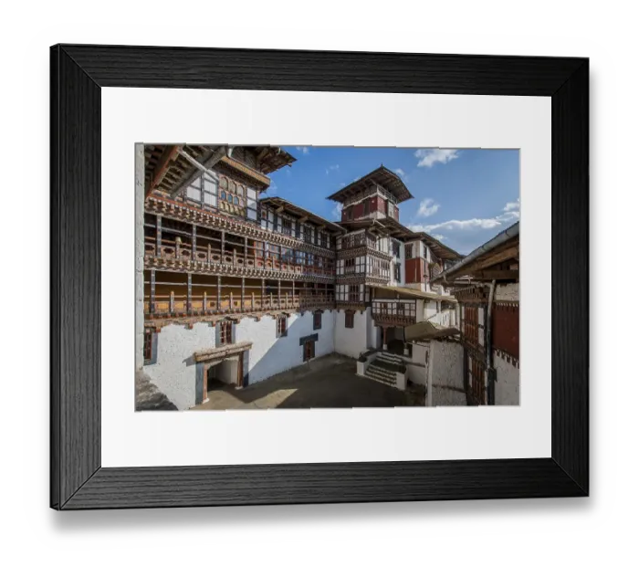 Framed Print : Dzong or Fortress of Trongsa, Trongsa District
