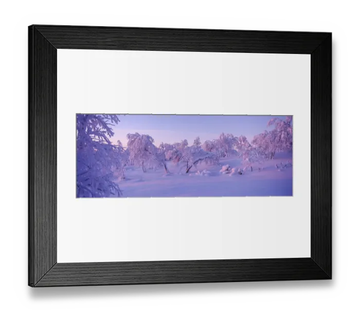 Framed Print : Winter landscape, Lappland