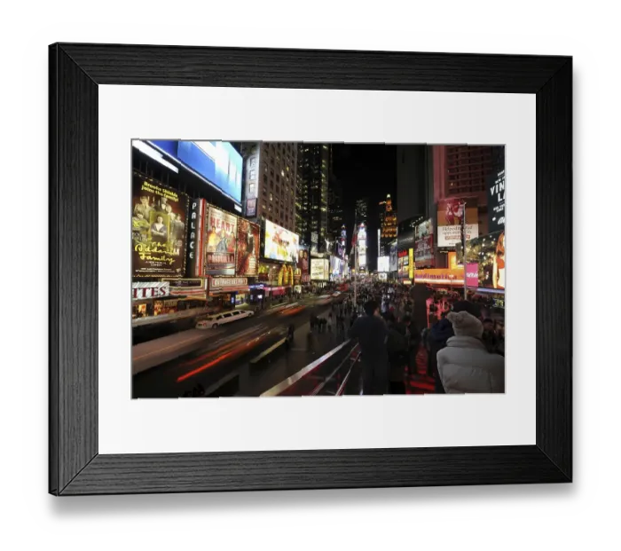 Framed Print : Times Square at night, Broadway Framed Print : Times Square at night, Broadway