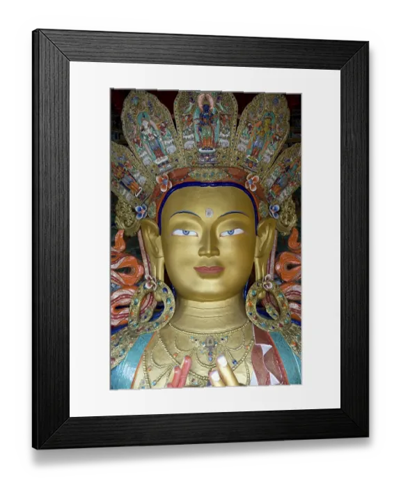 Framed Print : Tibetan Buddhism, Buddha Maitreya