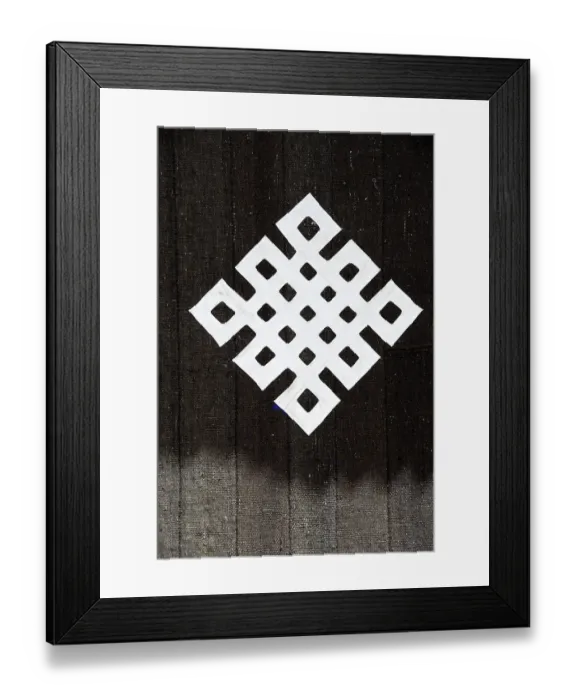 Framed Print : Tibetan Buddhism symbol endless knot Jokhang Lhasa Tibet China