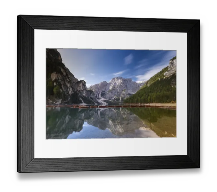 Framed Print : Boats on the lake, Lake Prags Lake